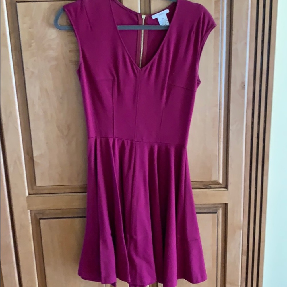 maroon dress